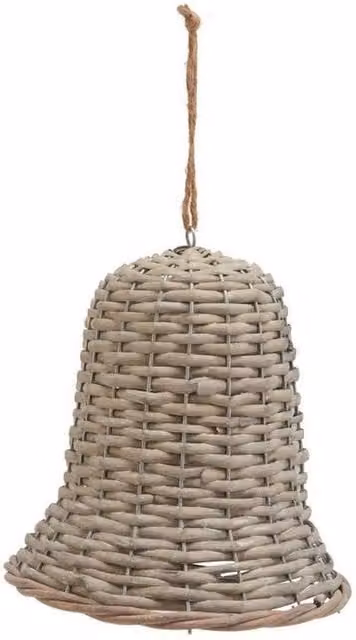 Lemon Pavilion Furniture and Decor The Noel Collection Extra Large Bell Decoration in Brown, W: 12 cm, D: 12 cm, H: 20 cm – 1
