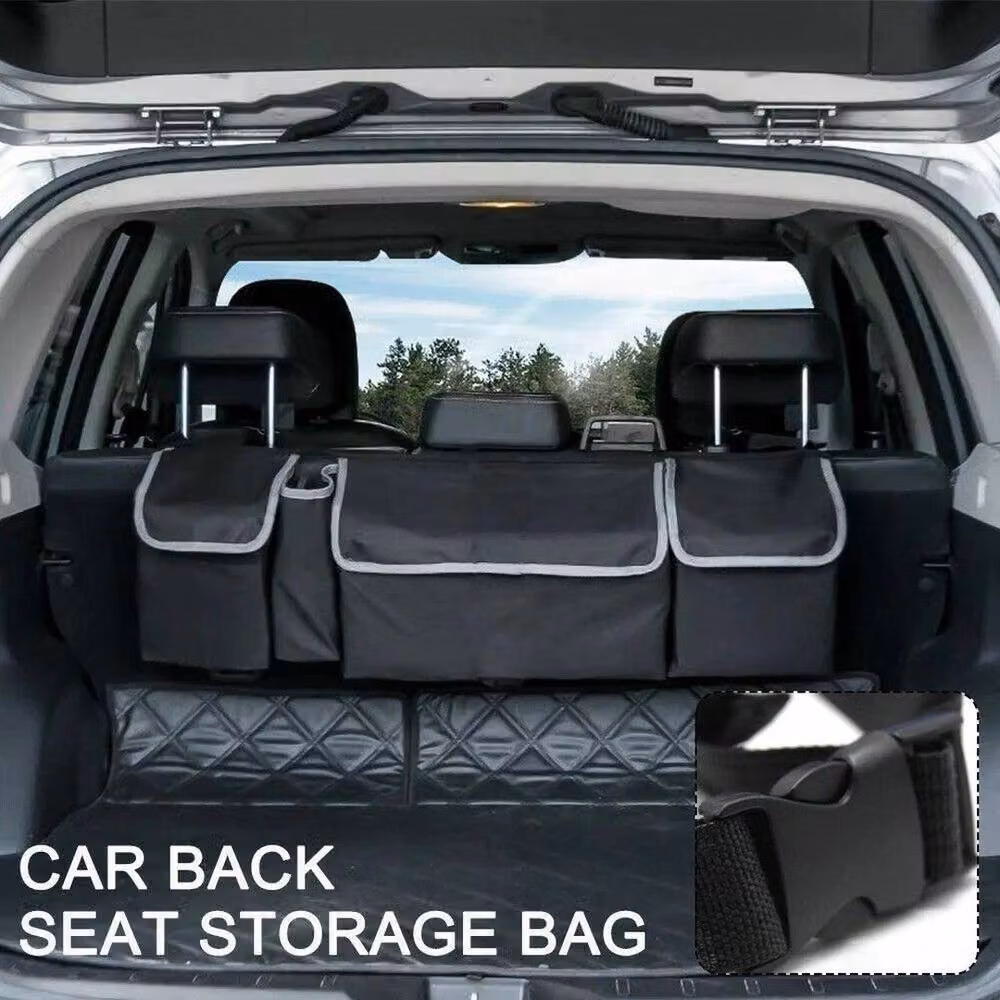 SPETLEK Large Car Boot Organiser and Back Seat Hanger in Black – 5