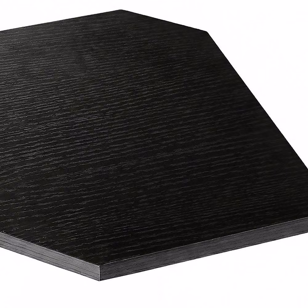 Levede 2 Pack Black Matt Wooden Floating Corner Shelves with Cable Cut Out – 5