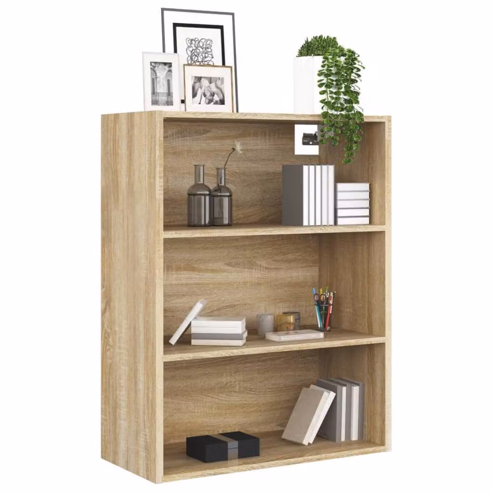 Berkfield Home Hanging Wall Cabinet in Sonoma Oak, Brown, W/D/H: 69.5 x 32.5 x 90 cm – 2