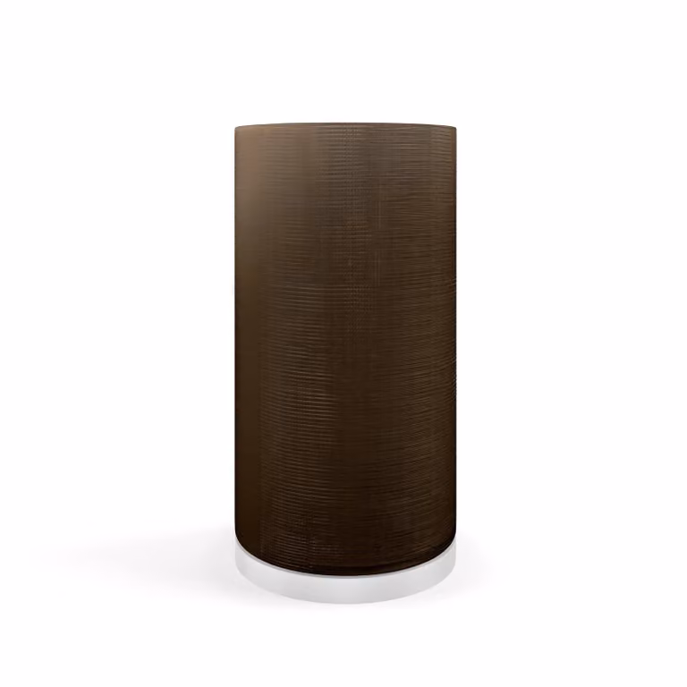 Dome Deco BROMO Hurricane M Brown Tabletop Candle Holder for Tealights and Pillar Candles