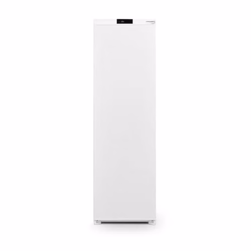 Montpellier White Fully Integrated Tall Larder Fridge with 294L Capacity and E Energy Rating