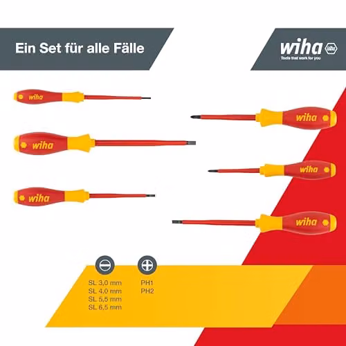 Wiha 320NK6 SoftFinish Electric Screwdriver in Black and Red – 2