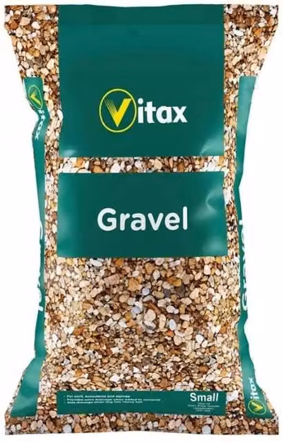 Vitax Brown Lime Free Horticultural Pea Gravel Potting Stones for Ornamental Gardens, 4kg