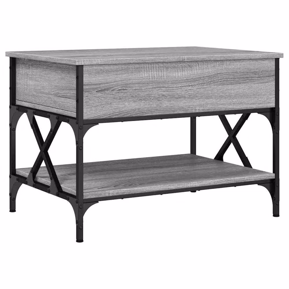 Berkfield Home Grey Sonoma Coffee Table with Lift Mechanism, W/D/H: 70 x 50 x 50 cm – 2