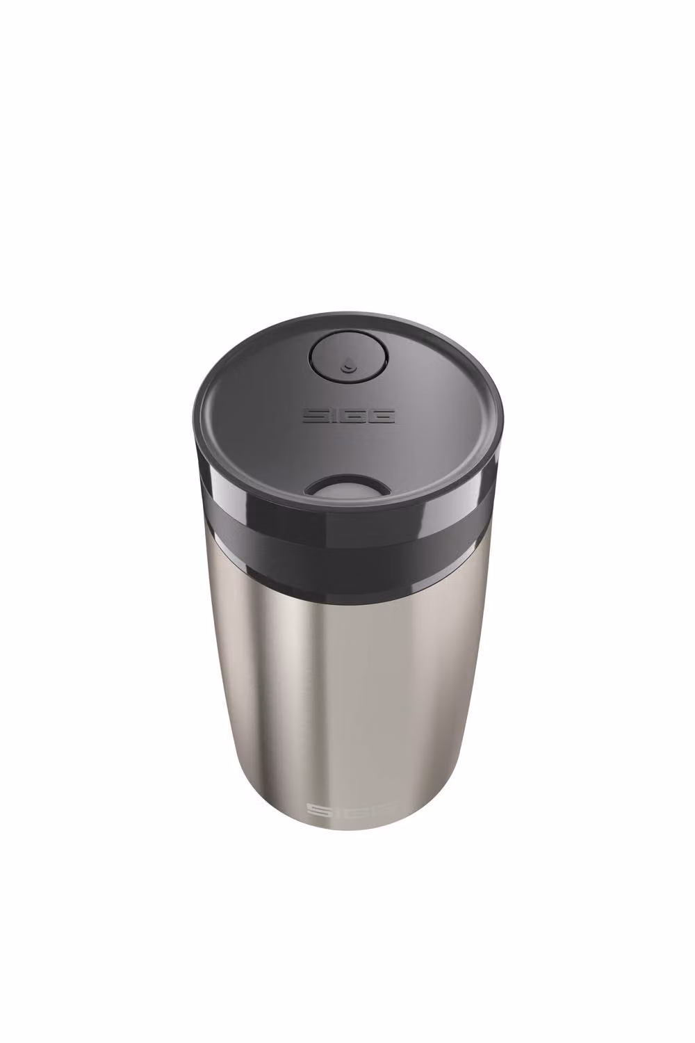 Sigg Miracle Double Walled Stainless Steel Mug with Lid, Silver, 275 ml