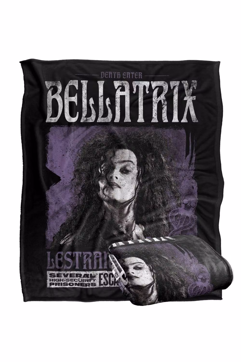 LOGOVISION Harry Potter Bellatrix Lestrange Silky Touch Super Soft Fleece Throw Blanket, Multicolour, W: 127 cm x D: 152.4 cm – 7