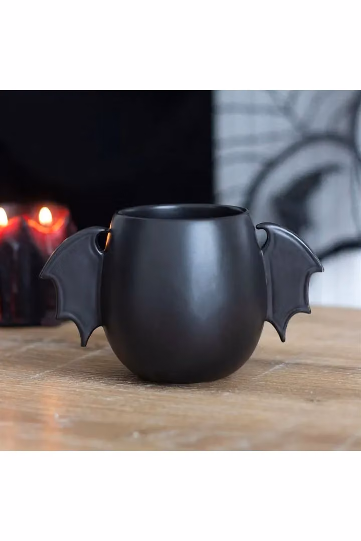 KDMD Bat Wing Rounded Mug in Black, 500 ml – 3