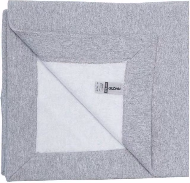Gildan Heavy Blend Unisex Fleece Stadium Blanket in Grey