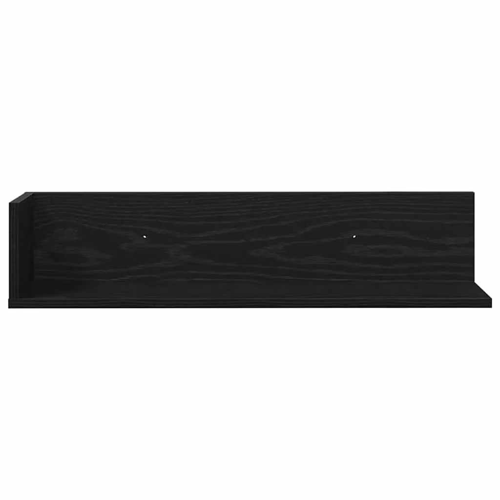 Berkfield Home Wall Mounted Shelves, 2 Pack, Black, W/D/H: 75 x 16.5 x 16.5 cm – 4