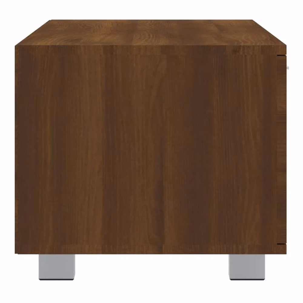 Berkfield Home Modern Brown Oak TV Cabinet with Media Compartments, W/D/H: 140 x 40.5 x 35 cm – 3