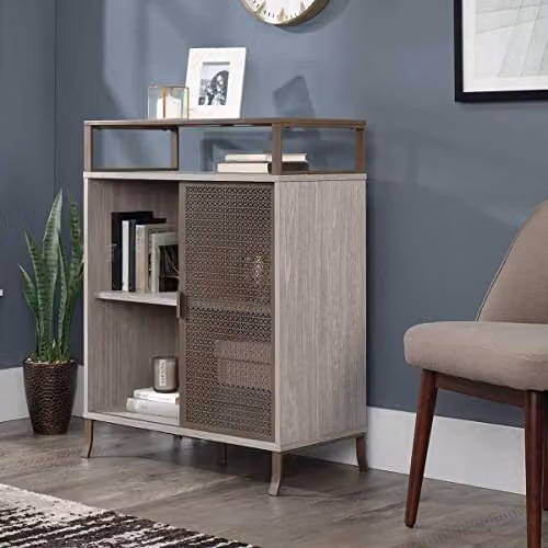 Teknik City Cab Sliding Door Cabinet in Champagne Oak and Beige – 2