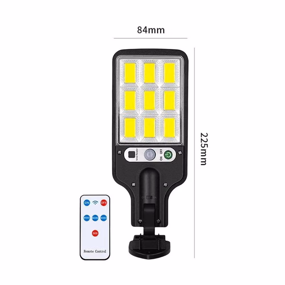 NESTLUNE 4-Piece 6000W LED Solar PIR Motion Sensor Wall Light, Black – 2