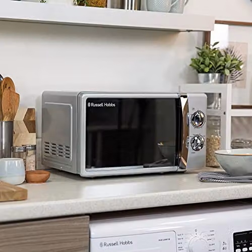 Russell Hobbs RHMM701S 17L 700W Silver Solo Manual Countertop Microwave – 4