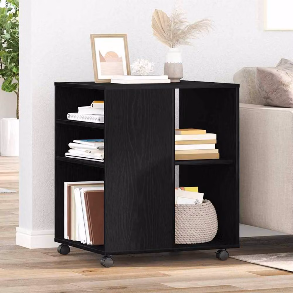 Berkfield Home Modern Storage Cabinet in Black Oak, W: 60 cm, D: 53 cm, H: 72.5 cm – 2