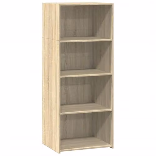 vidaXL Modern Highboard in Brown Sonoma Oak, W/D/H: 50 x 41 x 124 cm – 1