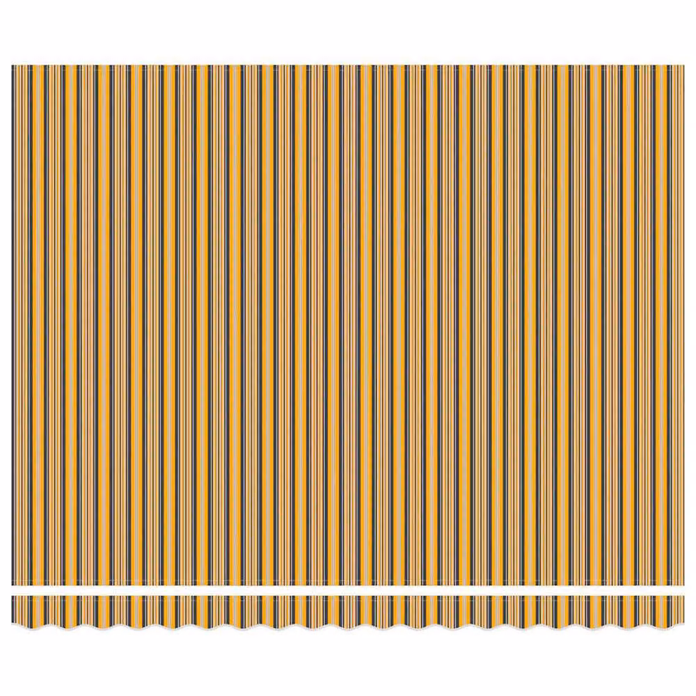 Berkfield Home Manual Retractable Semi-Cassette Awning with LED Multicolour Stripe, Yellow, W: 400 cm, D: 300 cm – 5
