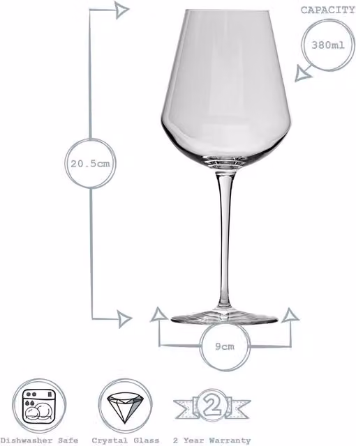 Bormioli Rocco Inalto Uno 12 Piece Small Wine Glass Set, Transparent