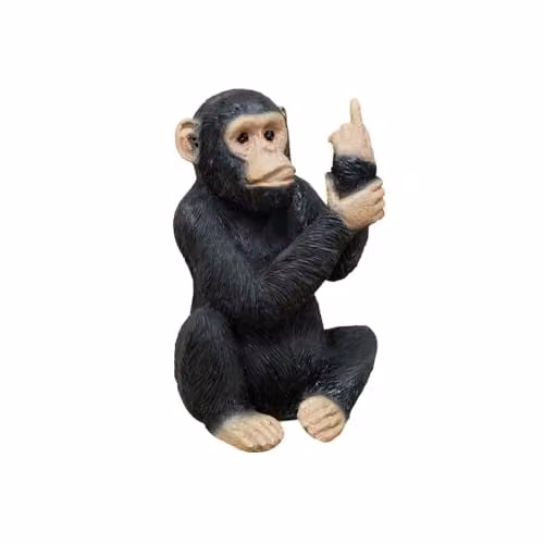 Gifts Direct 2 U Up Yours Cheeky Monkey Tabletop Ornament, Multicolour Plastic Figure