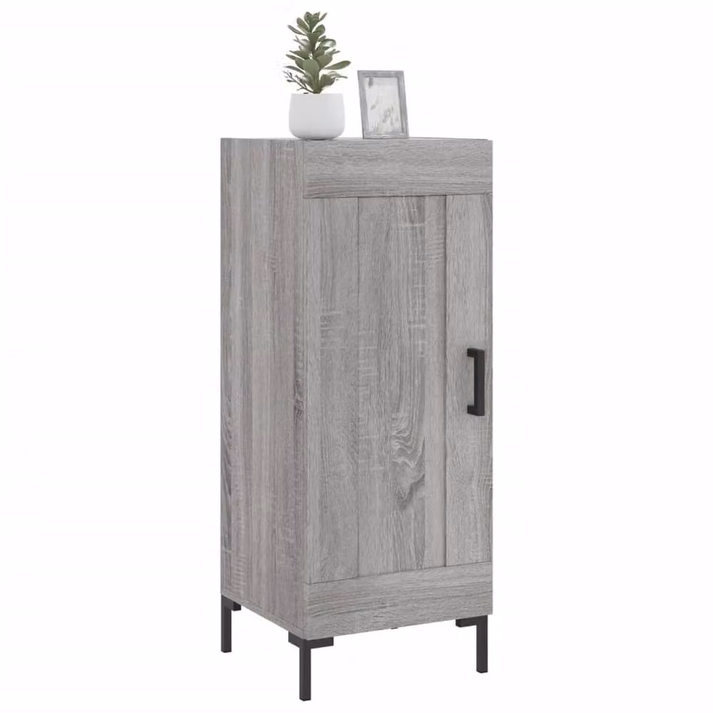 Berkfield Home Grey Sonoma Sideboard in Engineered Wood, W/D/H: 34.5 x 34 x 90 cm – 2