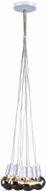 Netlighting Globetro 10 Light Cluster Pendant Ceiling Light in White Metal