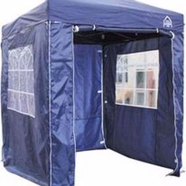 All Seasons Gazebos 2x2m Pop Up Gazebo with 4 Side Panels in Blue