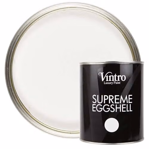 Vintro Crystal White Satin Furniture Paint for Wood and Metal, 1 Litre