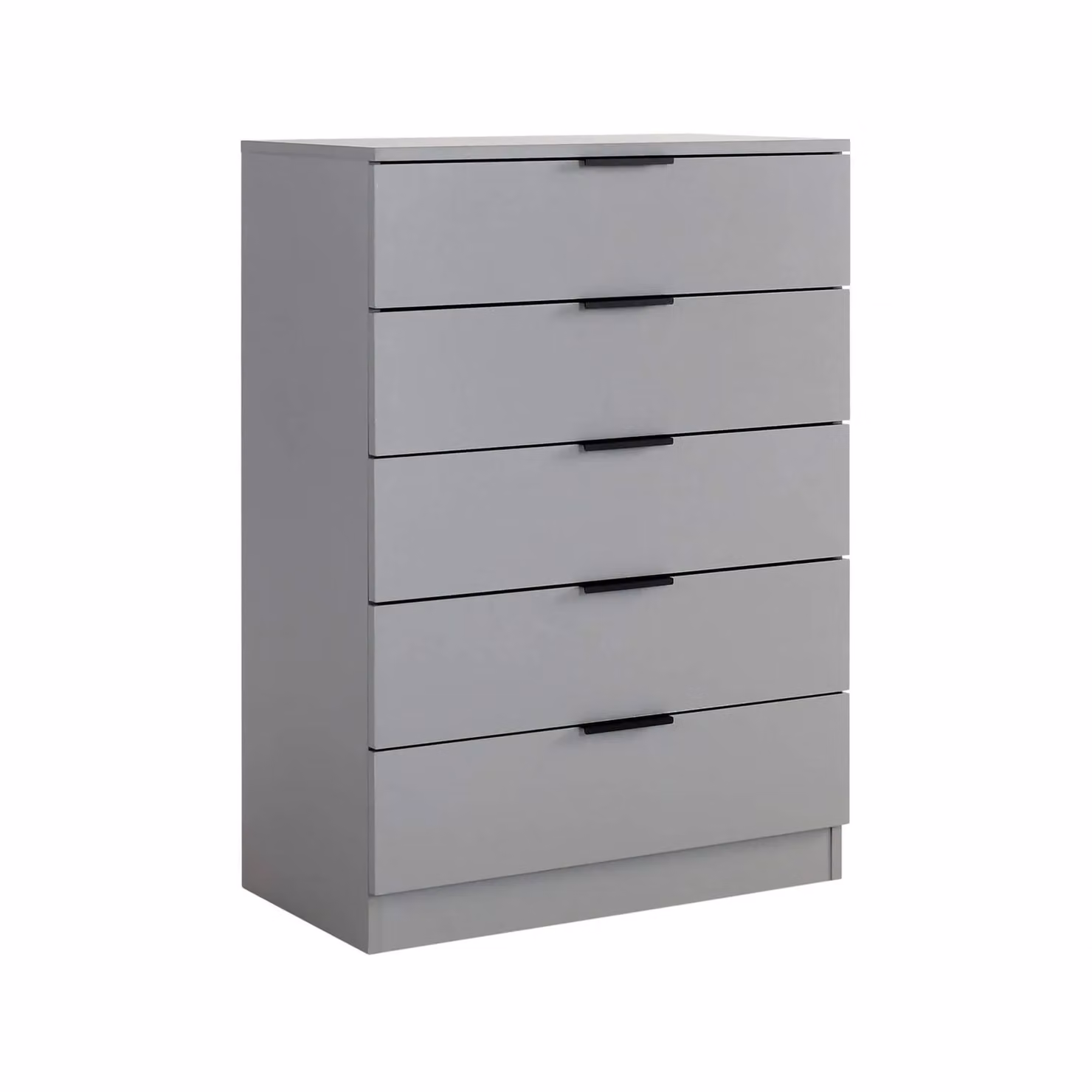 Home Source Phoenix 5 Drawer Grey Metal Bedroom Chest of Drawers – 4