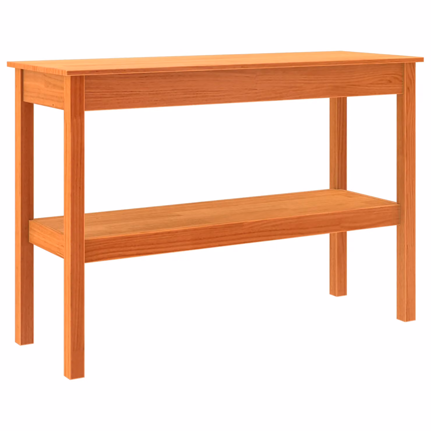 Berkfield Home Solid Pine Wood Console Table in Wax Brown, W/D/H: 110 x 40 x 75 cm – 2