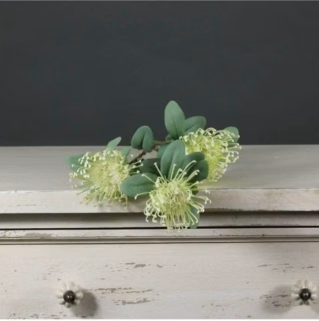 KDMD Tintagel Leucospermum Green 2 Pack Floral Tabletop Decoration