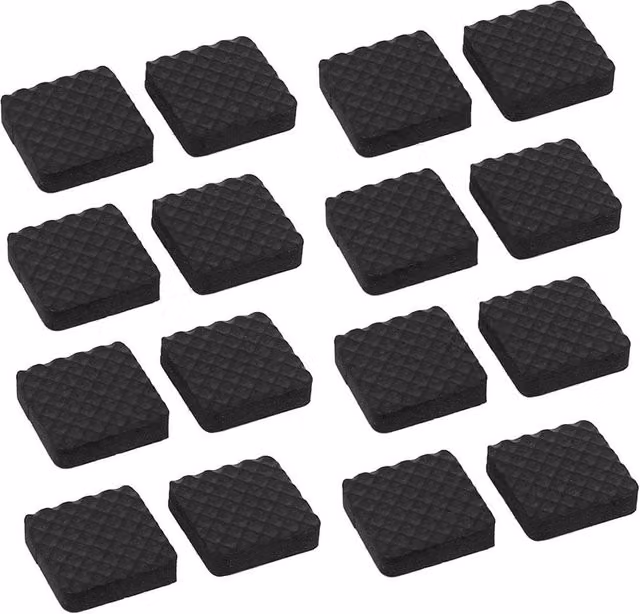 Neel Blue Black Square Furniture Foam Pads for Table and Chair Legs, 22 x 22 mm – 1