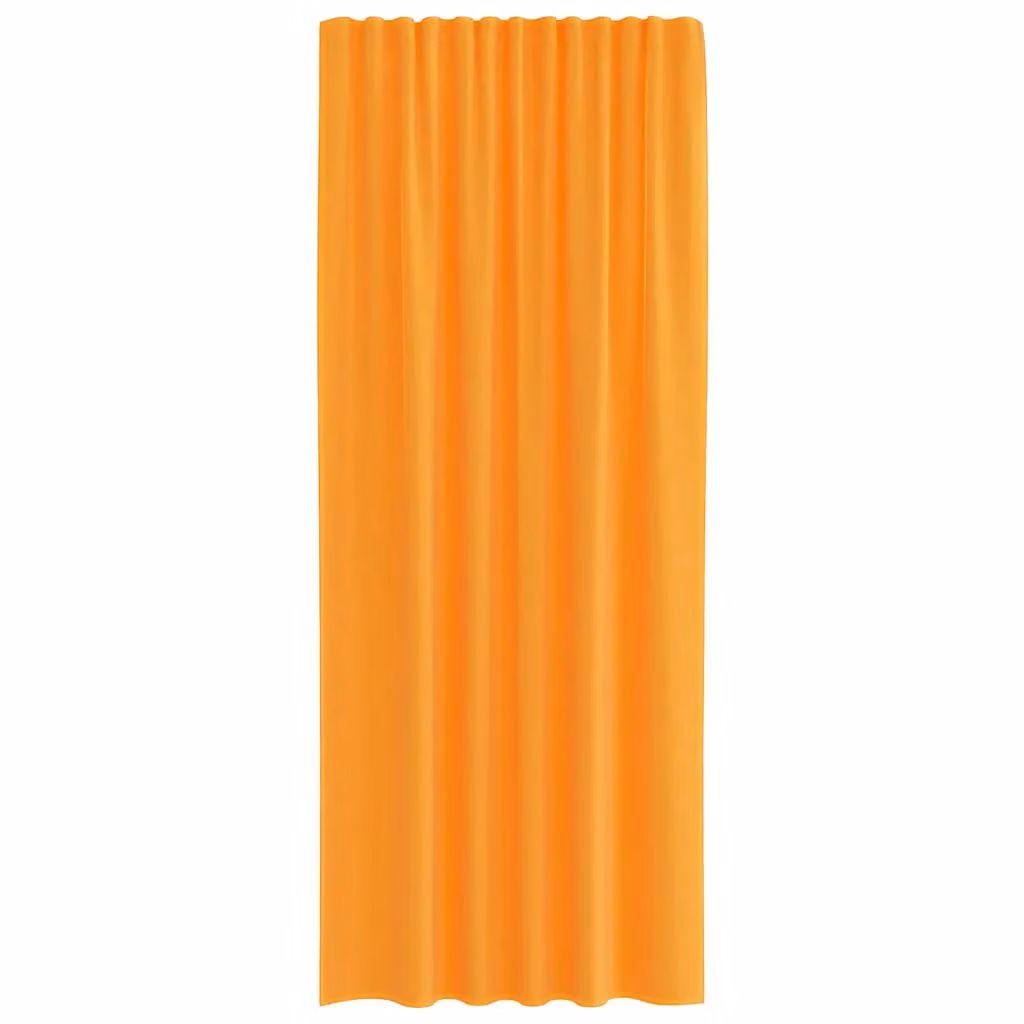 Berkfield Home Orange Voile Fabric Curtains with Rod Pockets, 2 Pack – 2