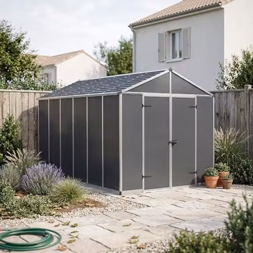 Canopia by Palram Rubicon Gable Shed in Dark Grey – 2