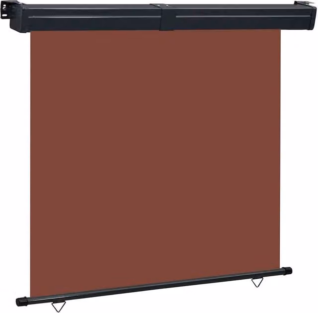 Berkfield Home Balcony Side Awning in Brown, W/H: 170 x 250 cm
