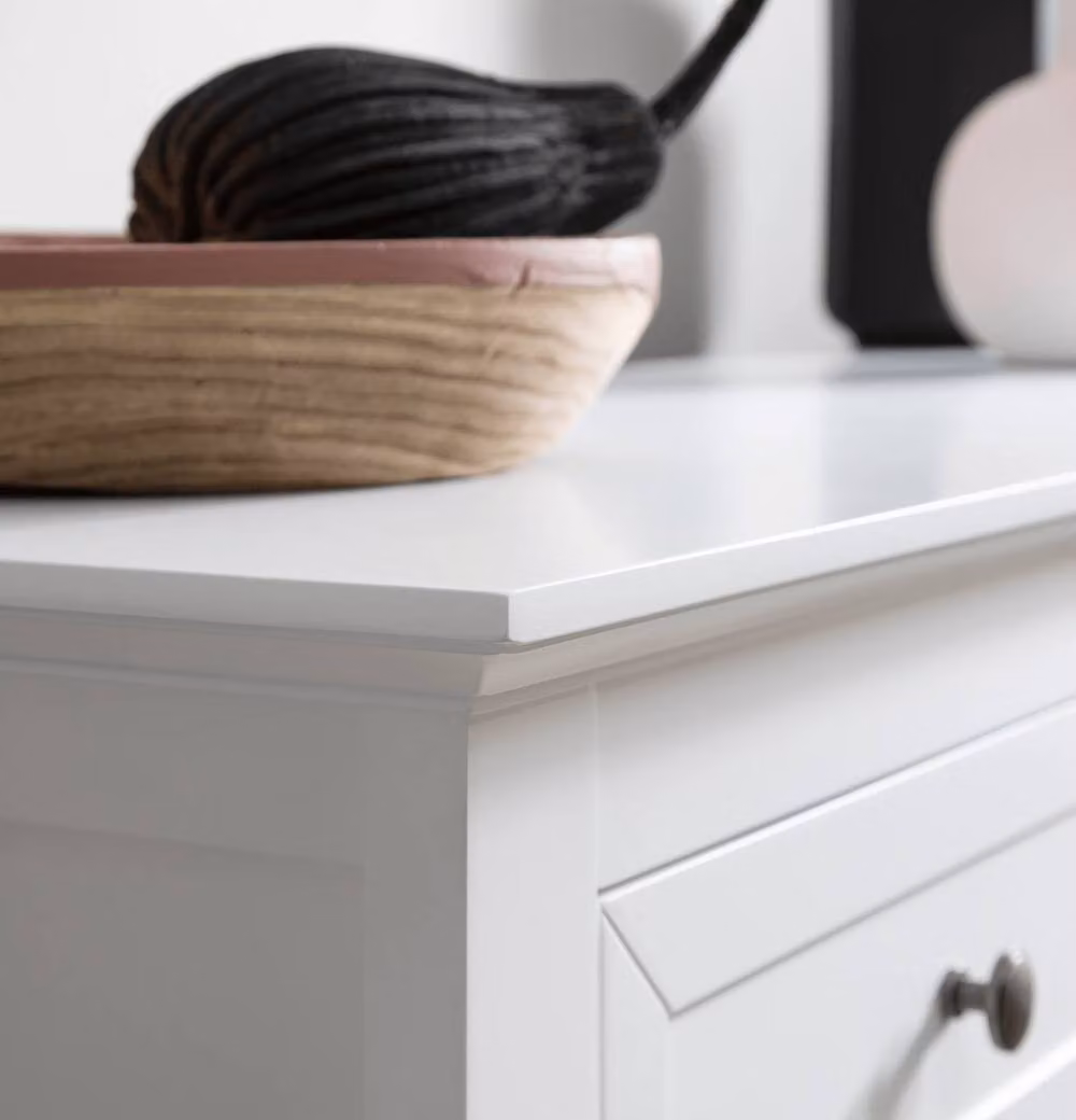 Nöa and Nani Karlstad 3 Drawer Wide Chest of Drawers in White – 4