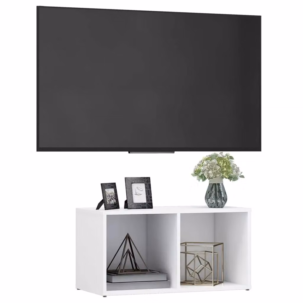 Berkfield Home White TV Cabinet W/D/H: 72 x 35 x 36.5 cm – 3