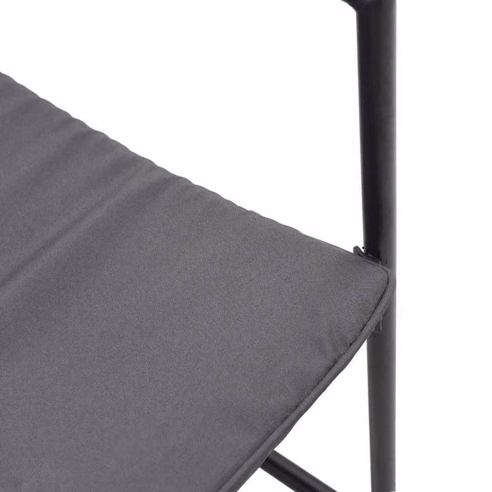 Berkfield Home Modern Garden Chairs with Cushions, 4 Piece Set in Black Textilene – 7