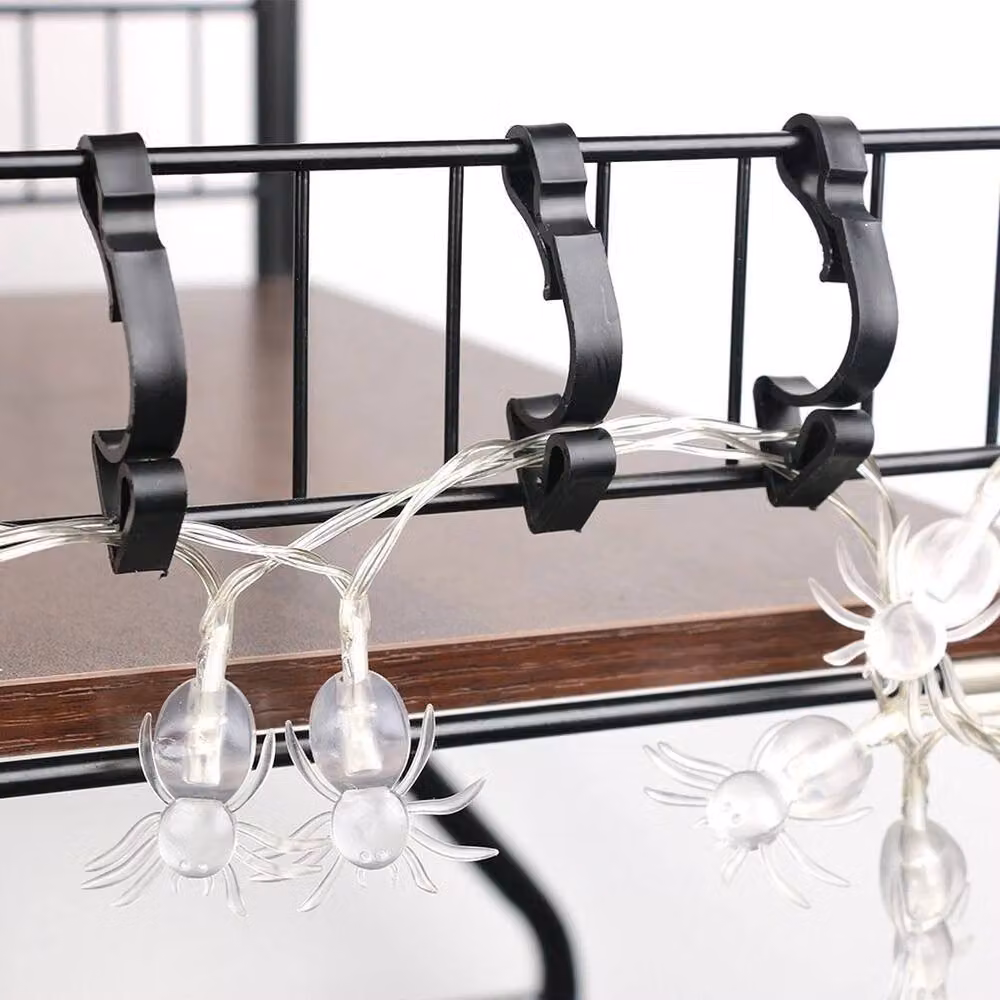 EONLION 32-Piece Plastic Gutter Hanging Hooks in Black, 500 mm – 3