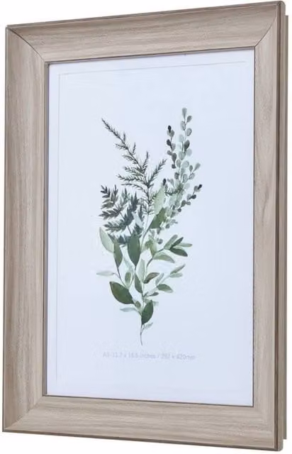 KDMD Rustic Wood A3 Picture Frame in White Washed Beige
