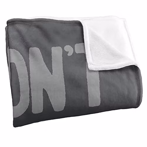 LOGOVISION Jim Henson Labyrinth Don't Lose Your Head Super Soft Fleece Throw Blanket, White, W/D/H: 152 x 127 cm – 2