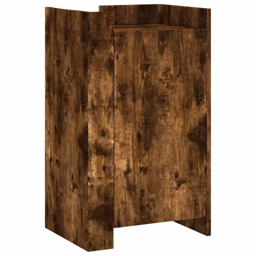 Berkfield Home Smoked Oak Sideboard in Brown, W/D/H: 45 x 35 x 75 cm – 2