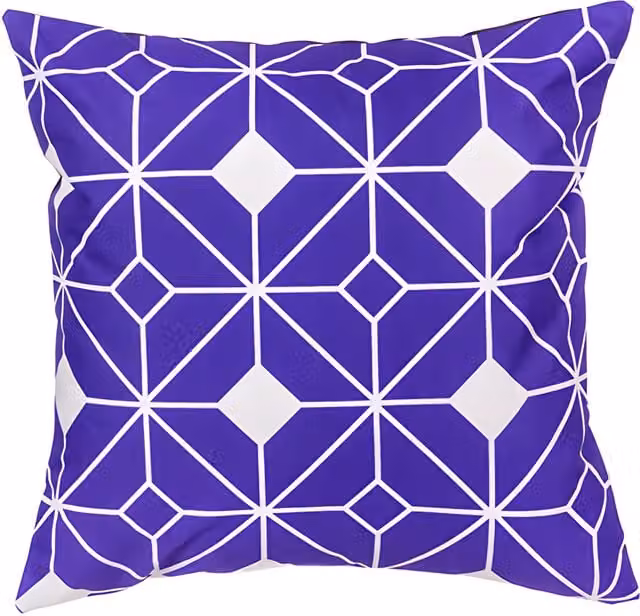 Gardenista Tangiers Purple Water Resistant Printed Outdoor Scatter Cushion