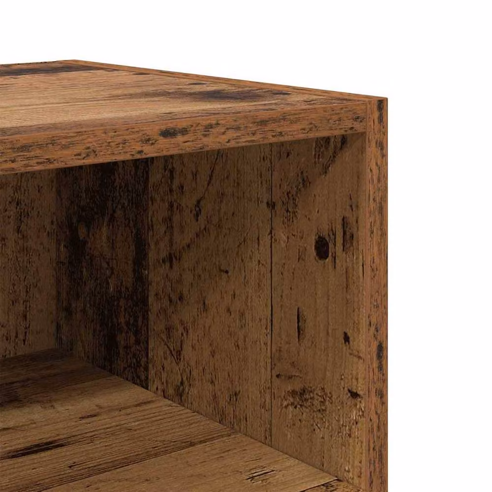 Berkfield Home Rustic Bedside Cabinet in Brown, W/D/H: 40 x 30 x 50 cm – 7