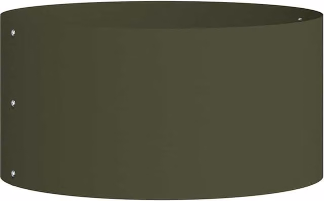 Berkfield Home Metal Planter Tub in Olive Green, Medium