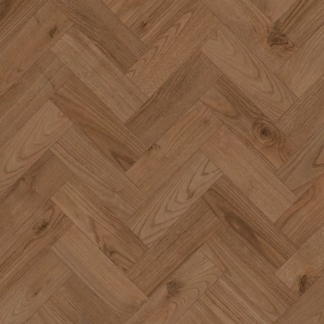 HolPa Wood Effect Luxury Vinyl Tile Planks in Dark Brown, Covers 3.763sqm – 1
