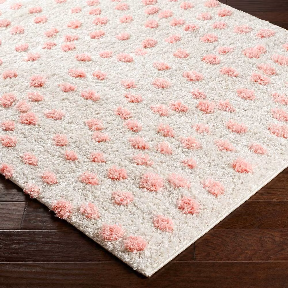 Livabliss Rodos Modern Soft Plush Pile Living Room and Bedroom Rug in Beige, Black, Grey and Pink, W: 160 cm, D: 215 cm – 2