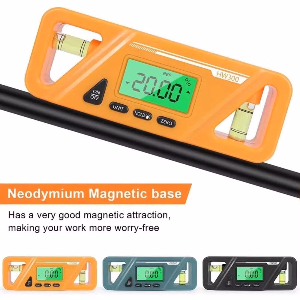 EONLION Orange Digital Magnetic Goniometer with LCD Display – 1