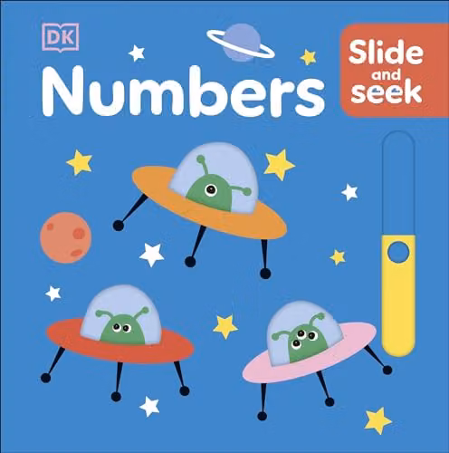 DK Slide and Seek Numbers Multicolour Cardboard Board Book