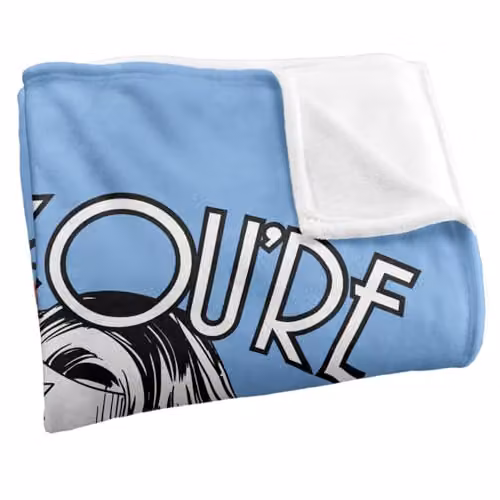 Warner Bros. Wonder Woman Super Soft Fleece Throw Blanket, Multicolour, W: 91 cm x D: 147 cm – 2