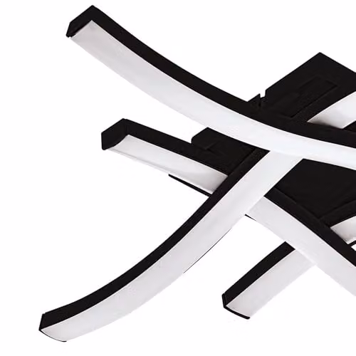 Eglo Cabezas-E LED Ceiling Light, Black Metal and Plastic, Warm White 3000K – 2